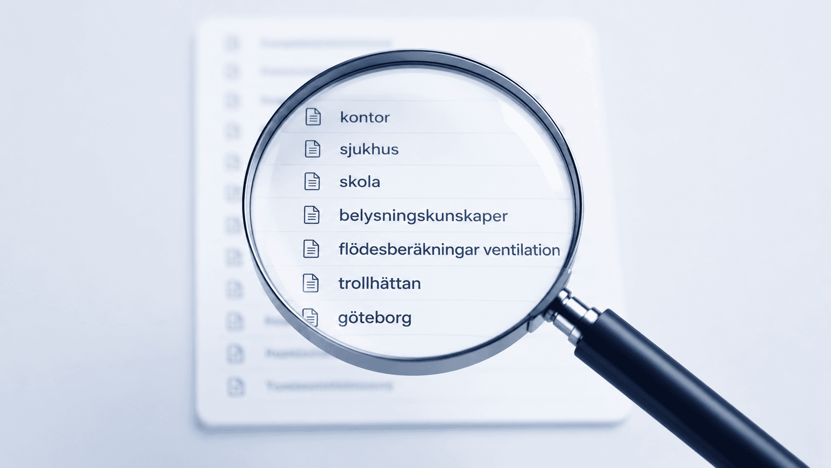 Skärmbild: sökbara CV-databasen